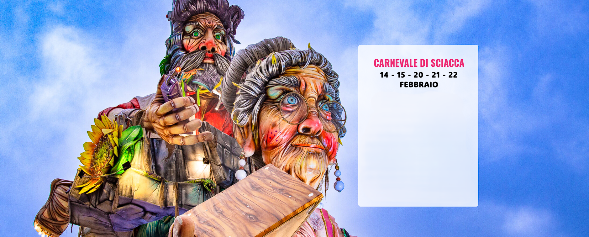 Carro allegorico del Carnevale di Sciacca, simbolo della tradizione e dei colori dell’edizione 2026