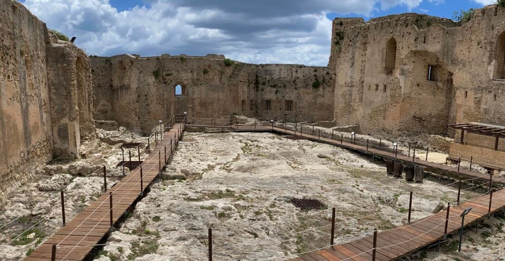 castello luna di Sciacca, visto dall'interno