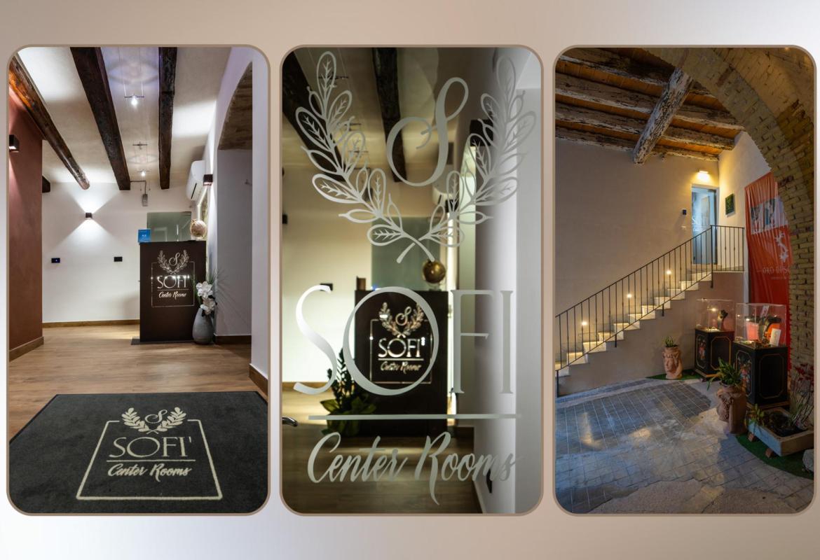 ingresso e reception in palazzo storico nel centro di Sciacca